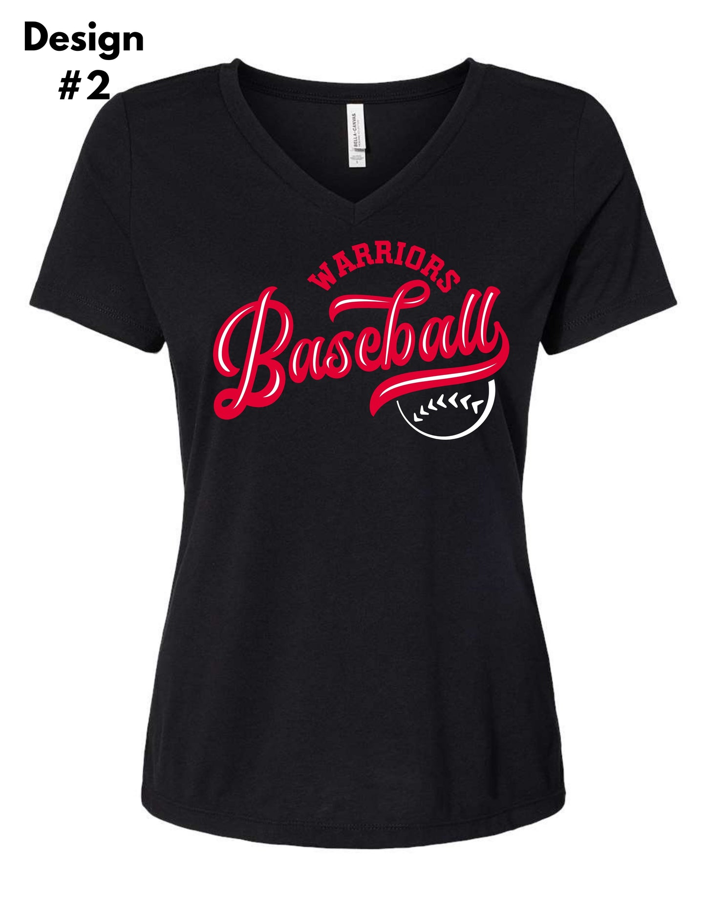 Warriors V-Neck Black Shirt (3 Designs)