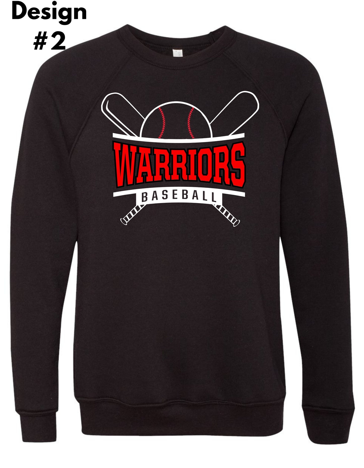 Warriors Bella Canvas Crewneck Sweatshirt (4 Designs)