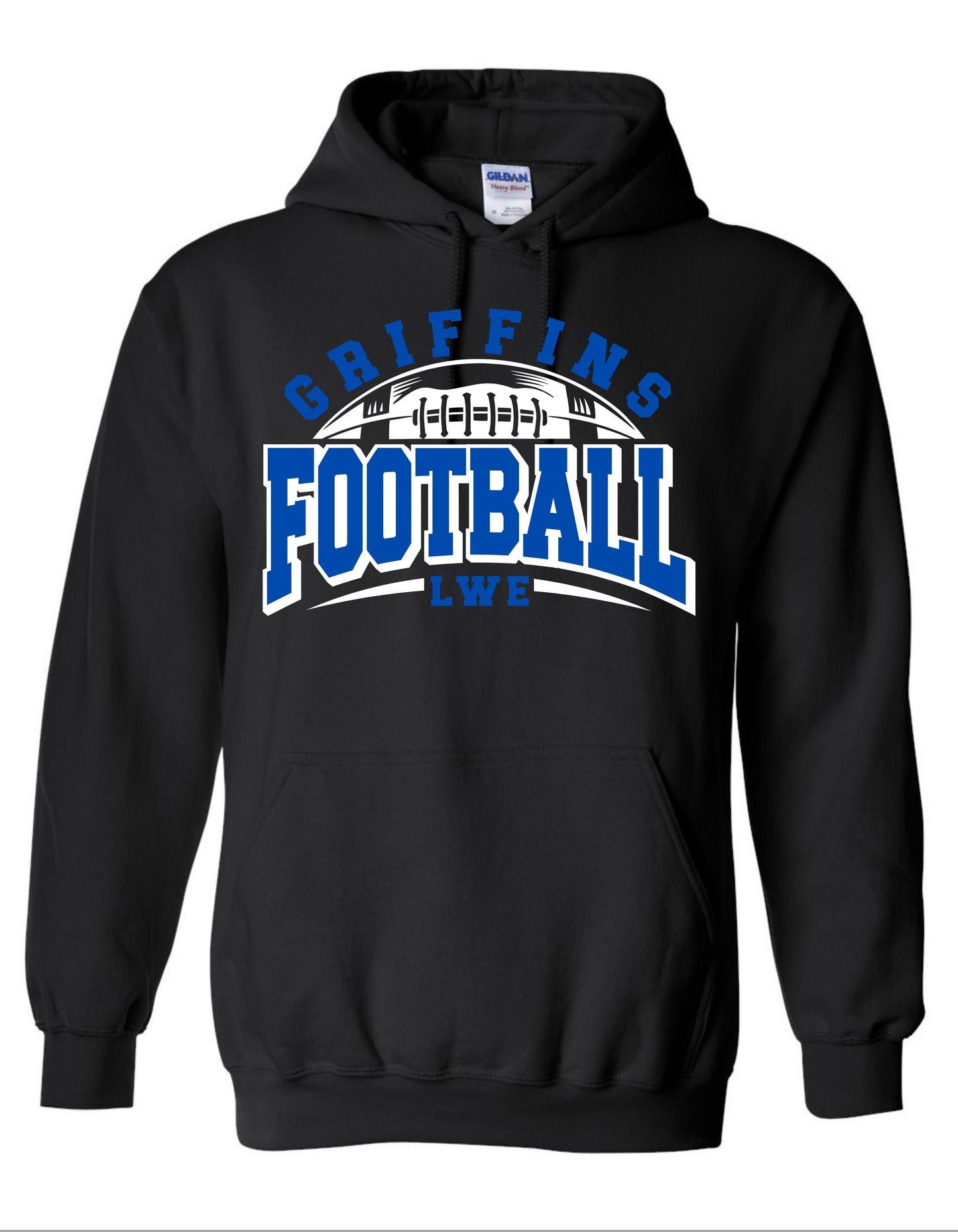 LWE Football Design #2 Hooded Sweatshirt