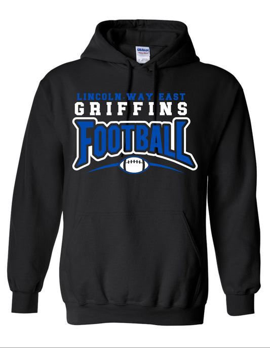 LWE Football Design #3 Hooded Sweatshirt