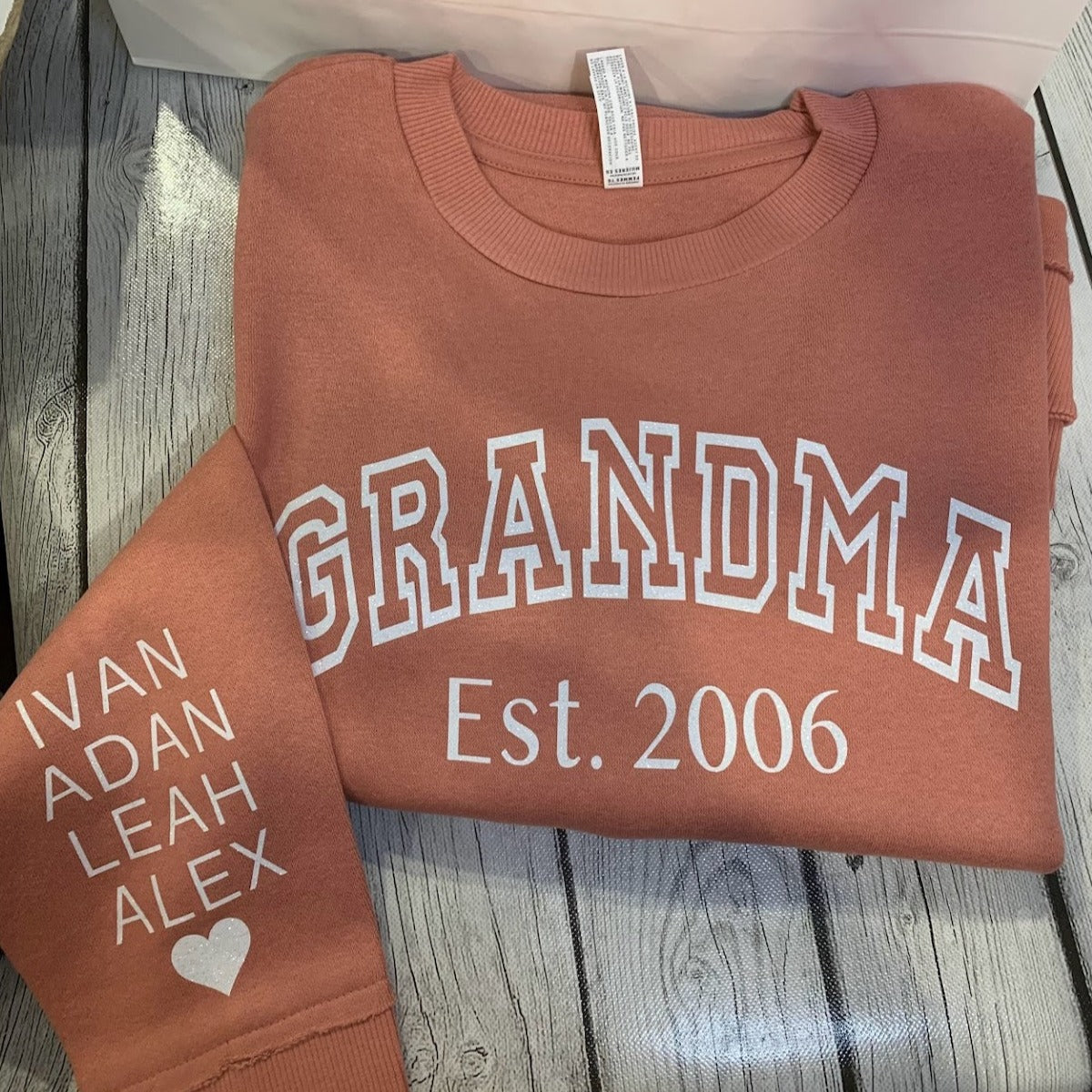 Customized Grandma or Grandpa Sweatshirt