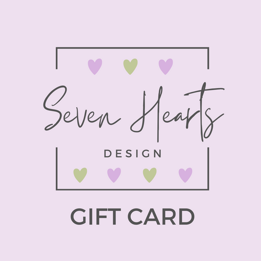 Seven Hearts Design Gift Card