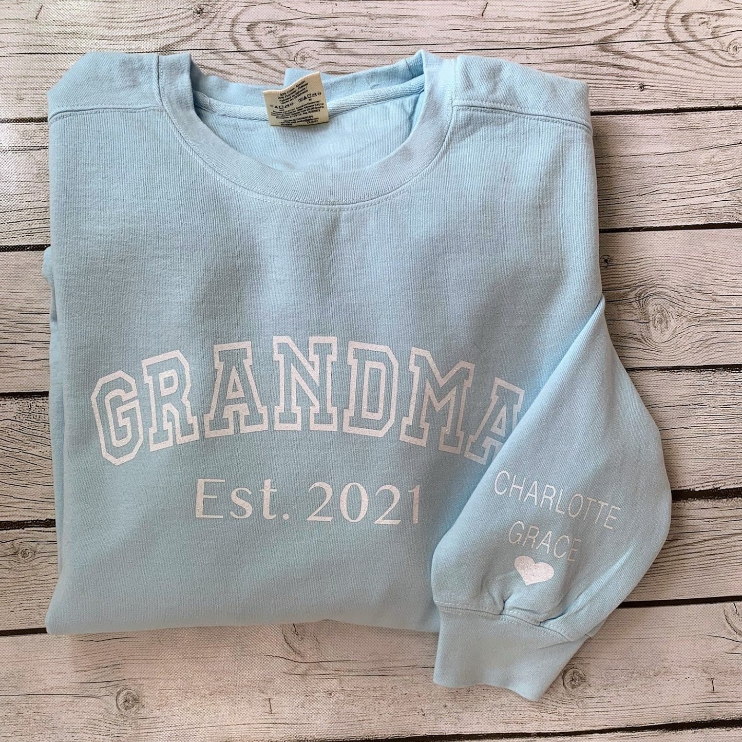 Customized Grandma or Grandpa Sweatshirt